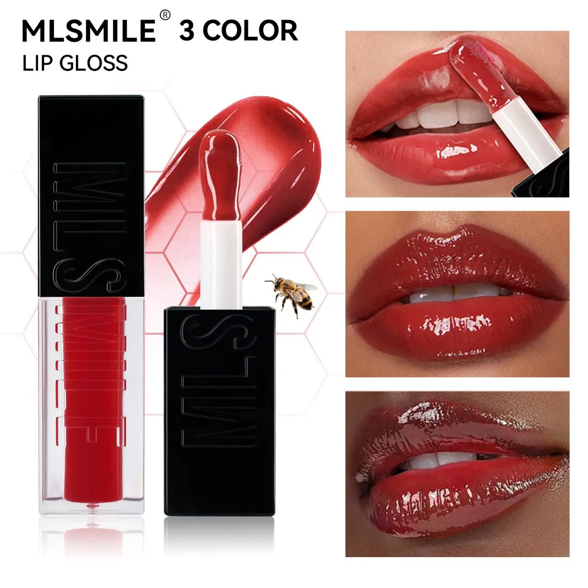 Honey Lip Oil – Moisturizing High-Shine Lip Gloss, Non-Sticky Long-Lasting Hydrating Lip Care, Sheer Tint Lightweight Lip Makeup for Soft & Plump Lips